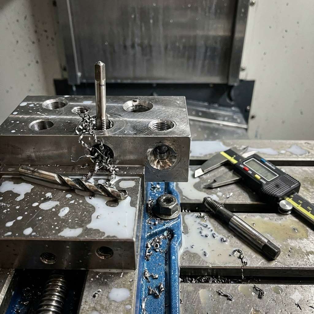common issues in drilling and tapping CNC parts common issues in drilling and tapping CNC parts