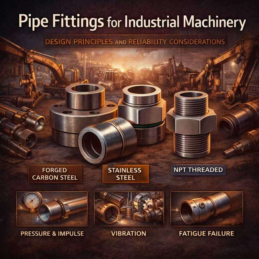 pipe fittings for industrial machinery