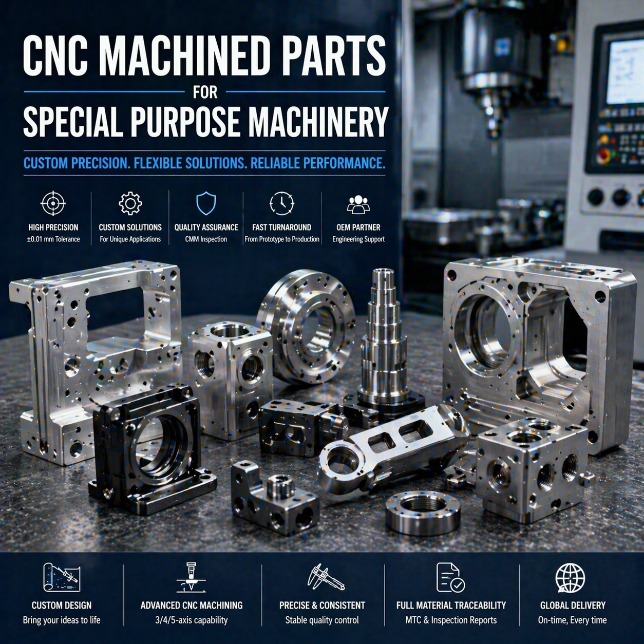 CNC Machined Parts for Special Purpose Machinery