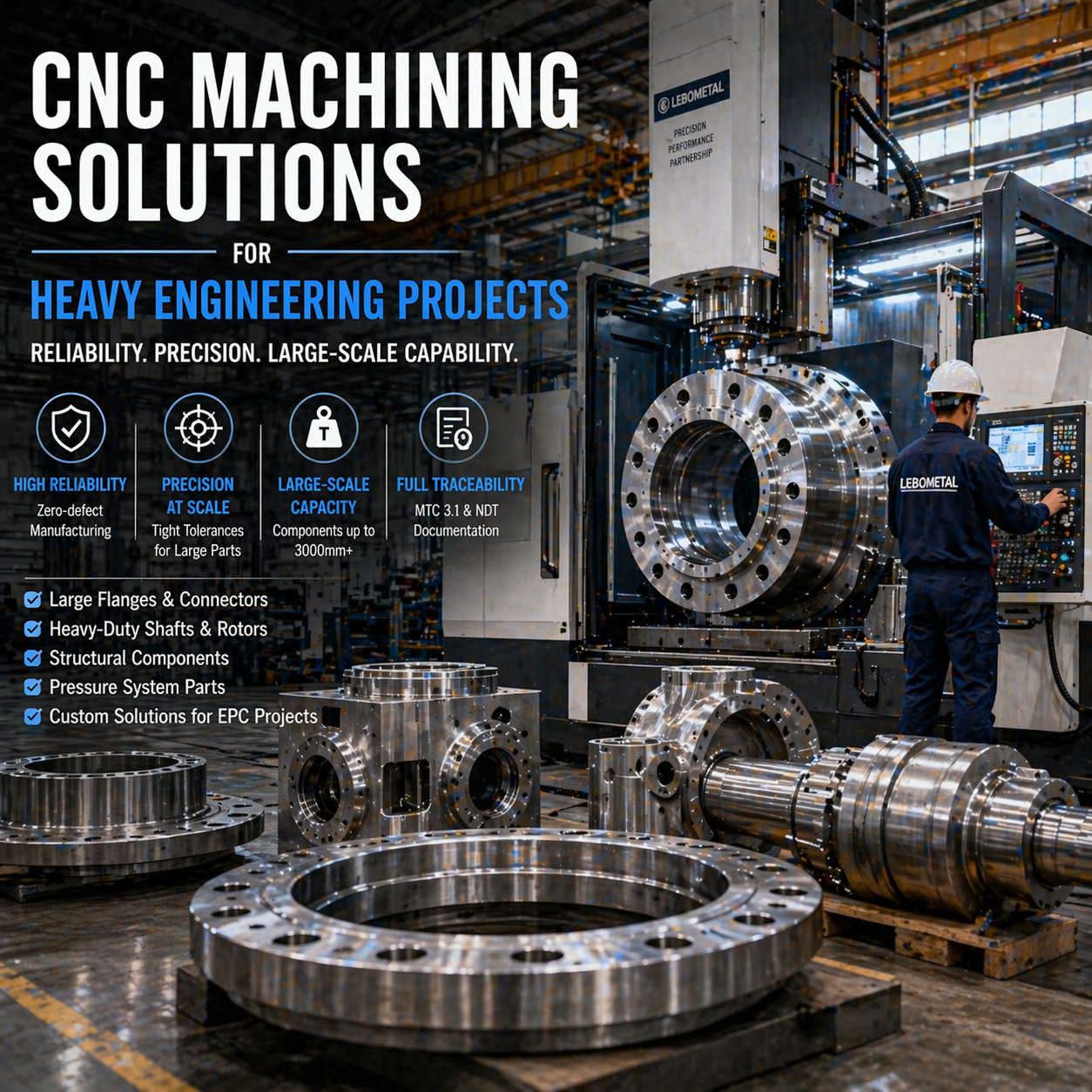 CNC Machining Solutions for Heavy Engineering Projects