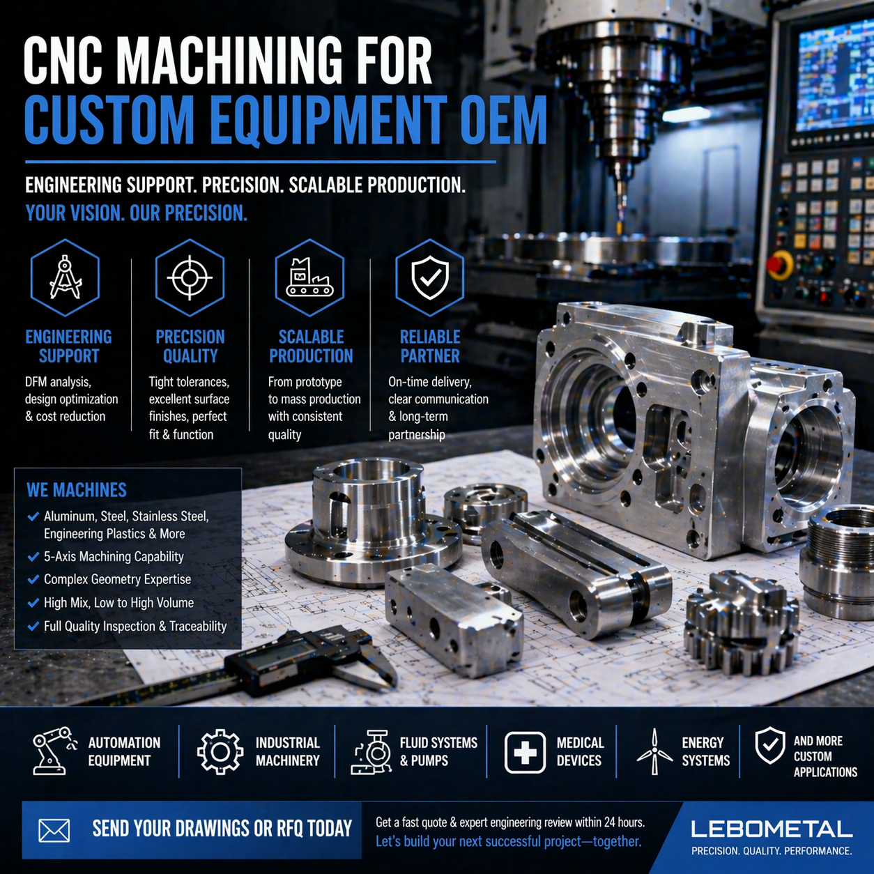 CNC Machining for Custom Equipment OEM