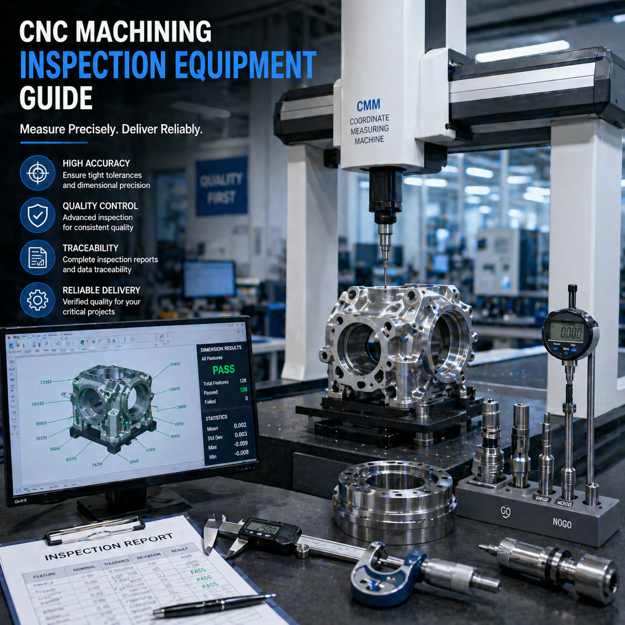 Cnc Part Inspection CNC Inspection Equipment Guide: CMM & Precision Measurement Explained