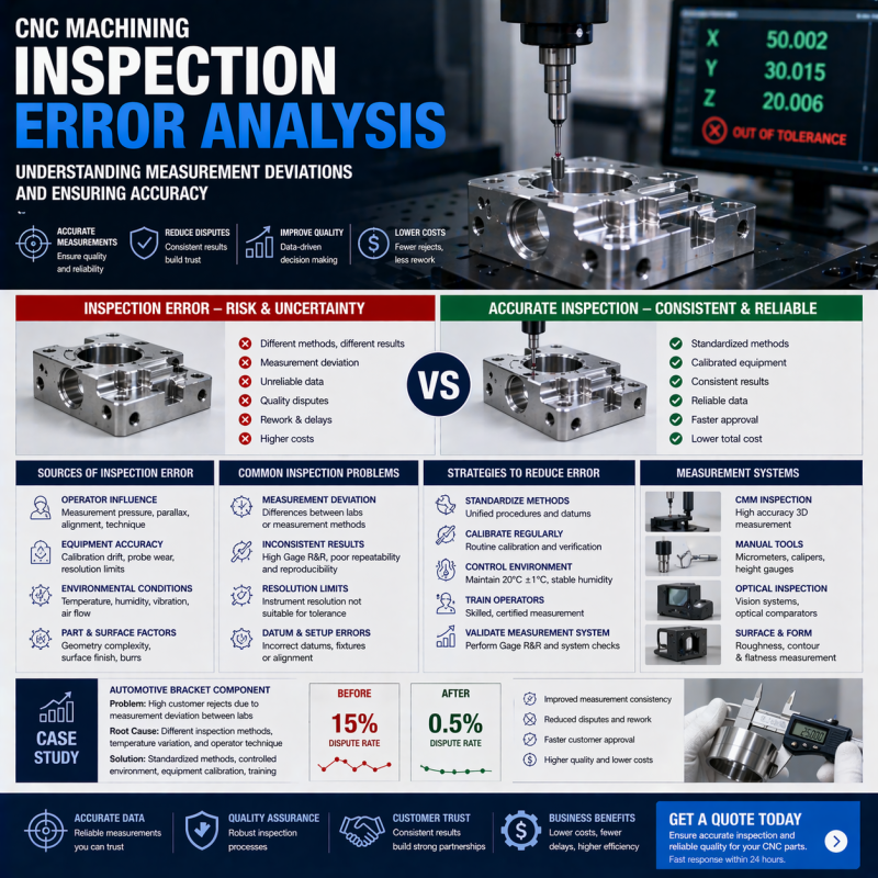 Cnc Part Inspection CNC Machining Inspection Error | Reduce Measurement Deviation & Ensure ...