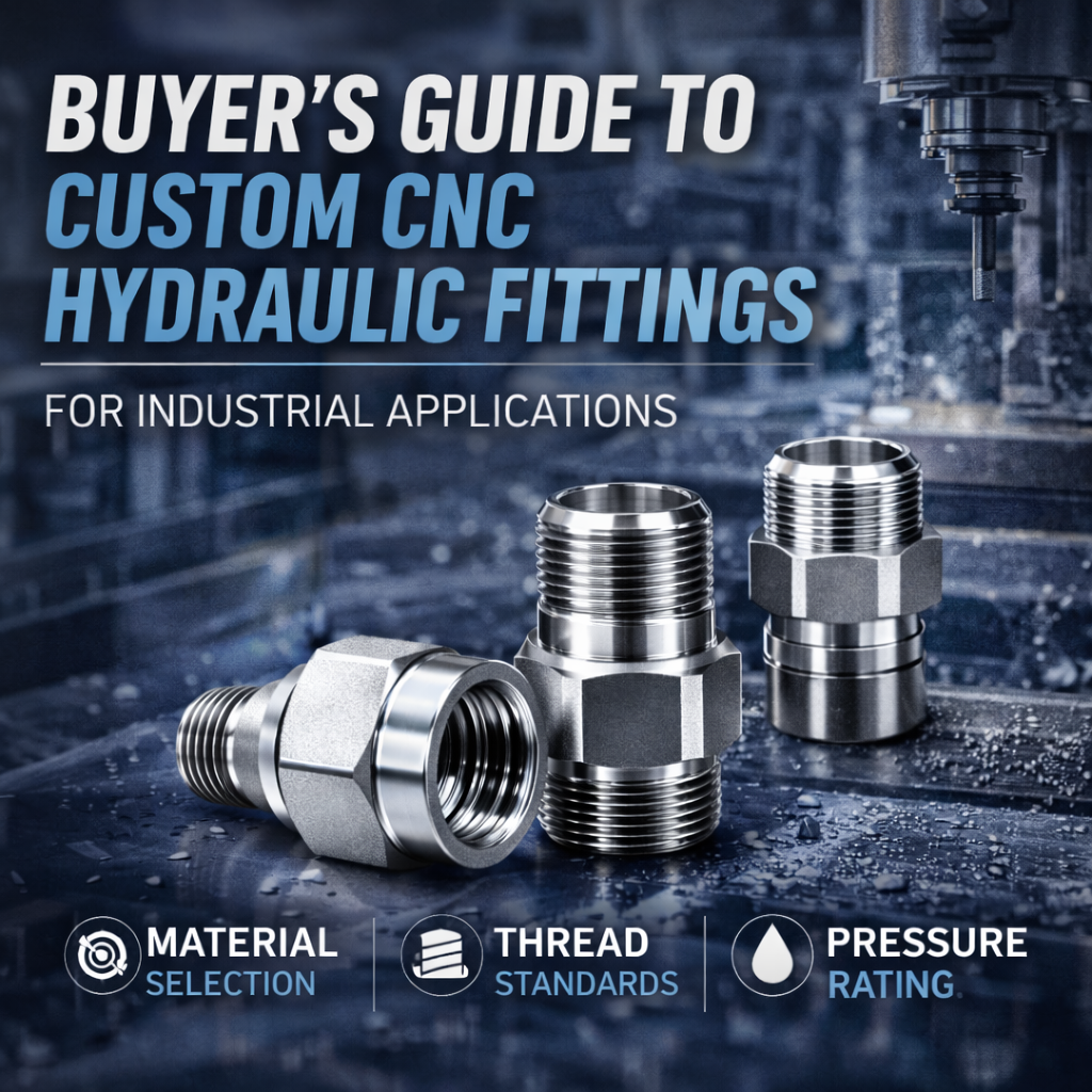 custom CNC hydraulic fittings